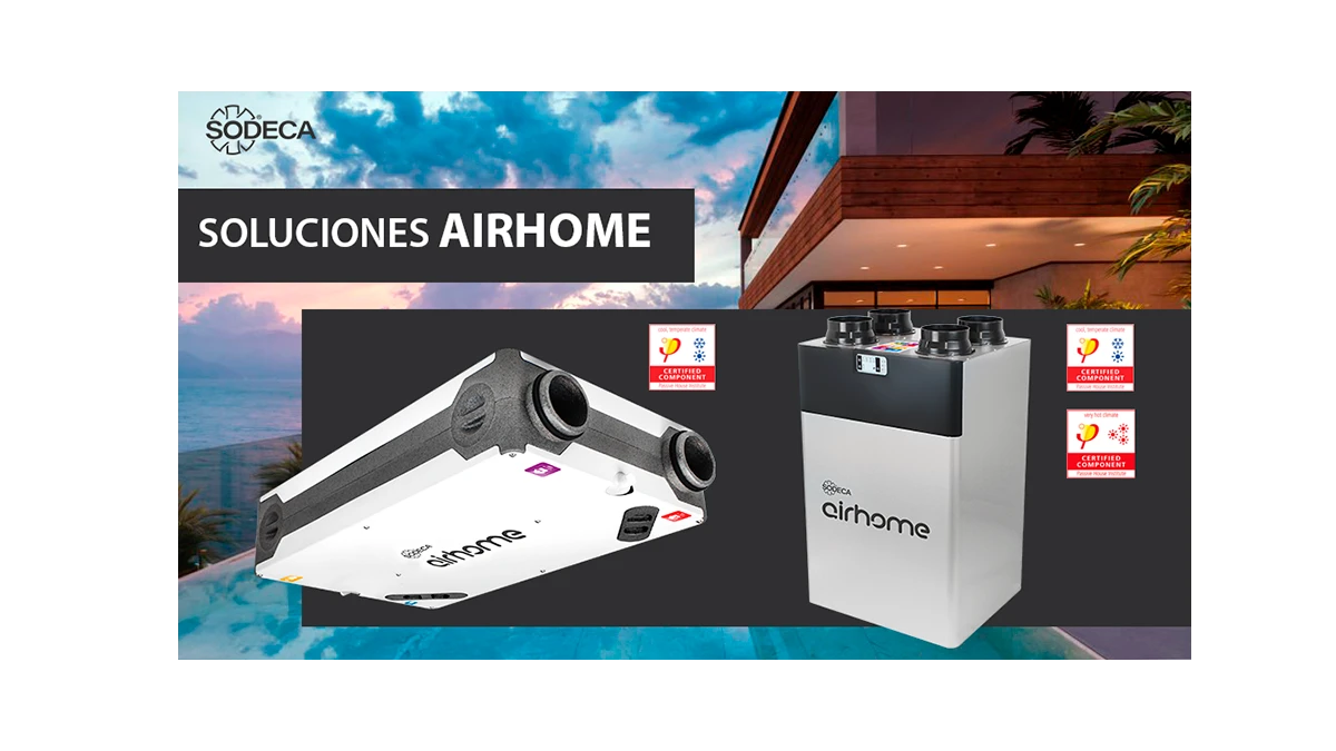 El nuevo recuperador de calor AIRHOME-350/V de SODECA, certificado con el estándar Passivhaus